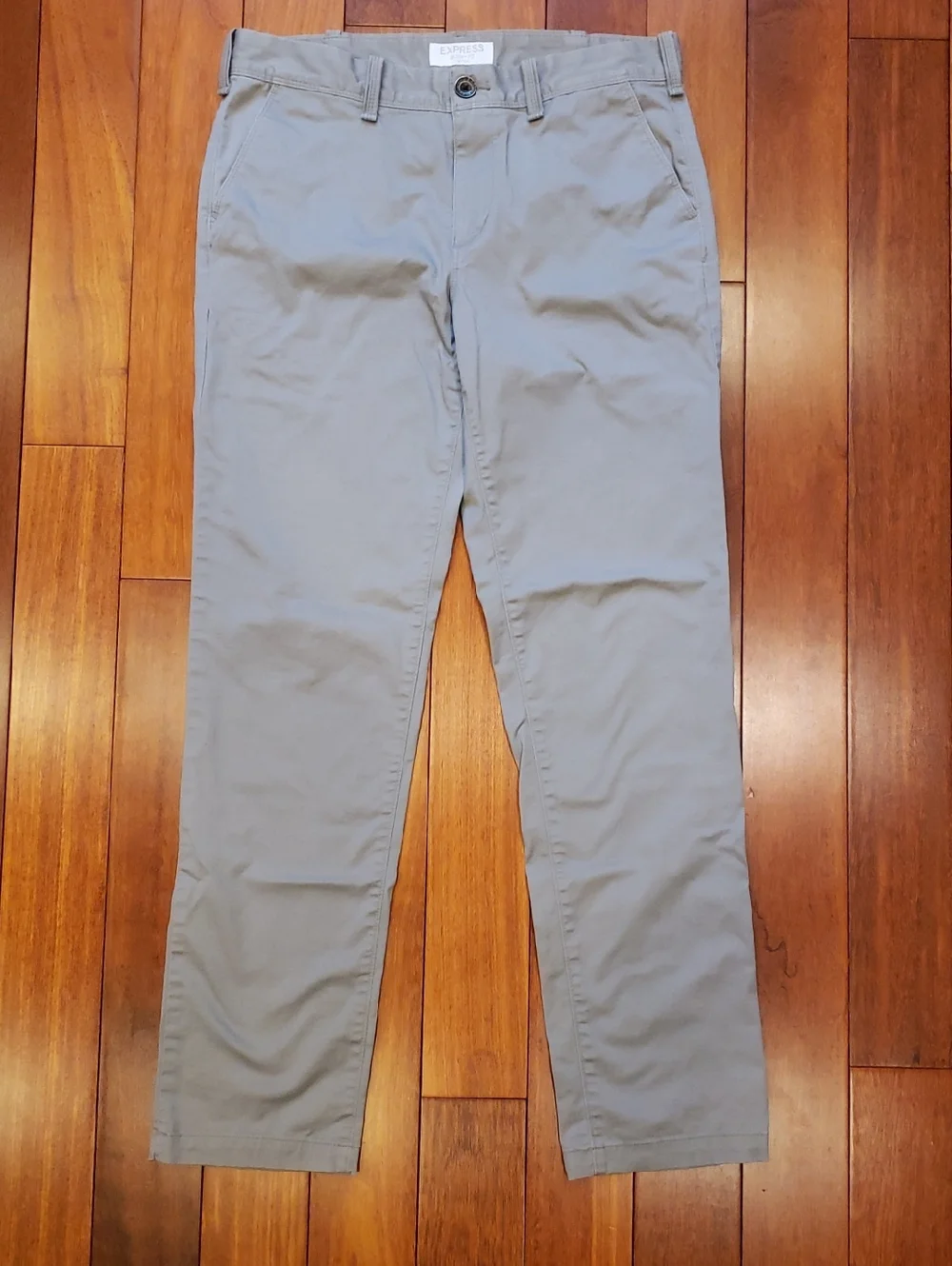 Express Men's Skinny 29/30 Light Gray Slacks Trousers